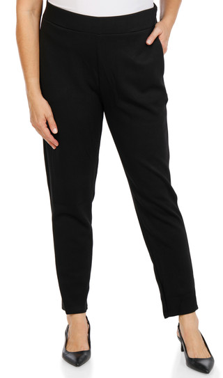 Thumbnail 1: KAY UNGER Women's Plus Solid Ankle Pants  