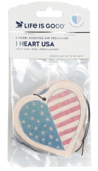 Thumbnail 1: Life is Good 6 Pk Scented Americana Air Fresheners  