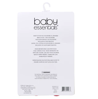 Thumbnail 2: Bay Essentials 2 Pc Baby's First Christmas Santa Hat & Socks Set 