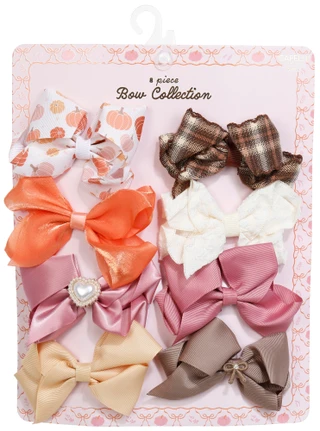 Thumbnail 1: Capelli 8 Pk Fall Hair Bows  