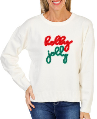 Thumbnail 1: ADRIENNE VITTADINI Women's Christmas Holly Jolly Sweater  