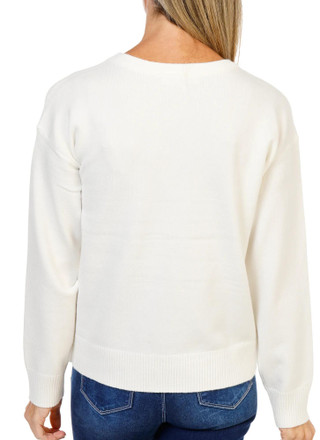 Thumbnail 2: ADRIENNE VITTADINI Women's Christmas Holly Jolly Sweater  