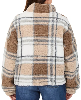 Thumbnail 2: Thread & Supply Women's Plus Sherpa Quarter Zip Jacket  