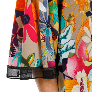 Thumbnail 2: AMANA Women's Printed Elbow Sleeve Top 
