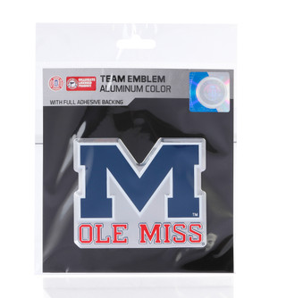 Thumbnail 1: Fanmats Ole Miss Aluminum Color Team Emblem 
