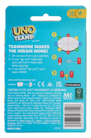 Thumbnail 2: Mattel Uno Teams Card Game 