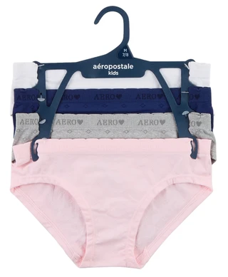 Thumbnail 1: Aeropostale Girls 4 Pk Pointelle Hipster Panties 