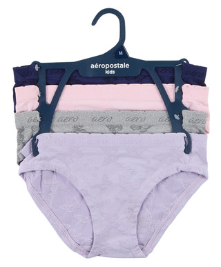 Thumbnail 1: Aeropostale Girls 4 Pk Butterfly Hipster Panties 