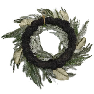 Thumbnail 2: Magical Season 22 In White Coastal Starfish Christmas Wreath 