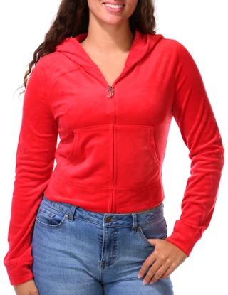 Thumbnail 1: Juicy Couture Juniors Bling Velour Hoodie 