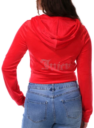 Thumbnail 2: Juicy Couture Juniors Bling Velour Hoodie 