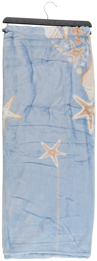 Thumbnail 2: Deck The Palms  50x70 Seashell Tree Print Soft Plush Throw 