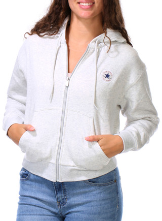 Thumbnail 2: Converse Juniors Retro Logo Full-Zip Hoodie 