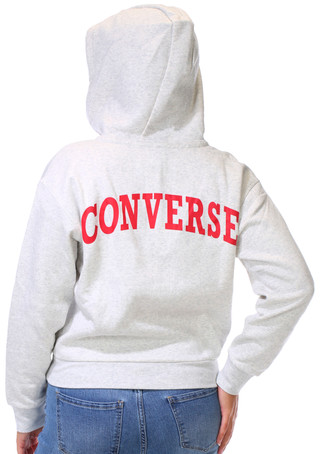 Thumbnail 1: Converse Juniors Retro Logo Full-Zip Hoodie 