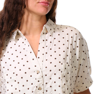 Thumbnail 3: HYFVE Juniors Short Sleeve Collared Button Front Top 