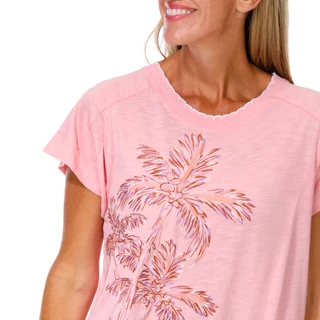 Thumbnail 2: Democracy Petite Short Sleeve Embroidered Knit Tee 