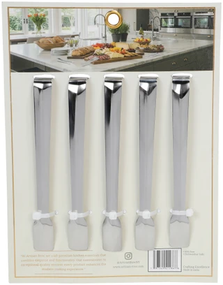 Thumbnail 2: ARTISAN ROW 5 Pk Stainless Steel Silver Tongs 