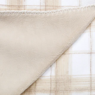 Thumbnail 2: RACHEL ASHWELL 50x70 Plaid Super Soft Reversible Throw Blanket  
