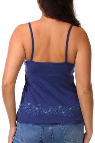 Thumbnail 3: Coco & Shay Juniors Embroidered Hem Tank 