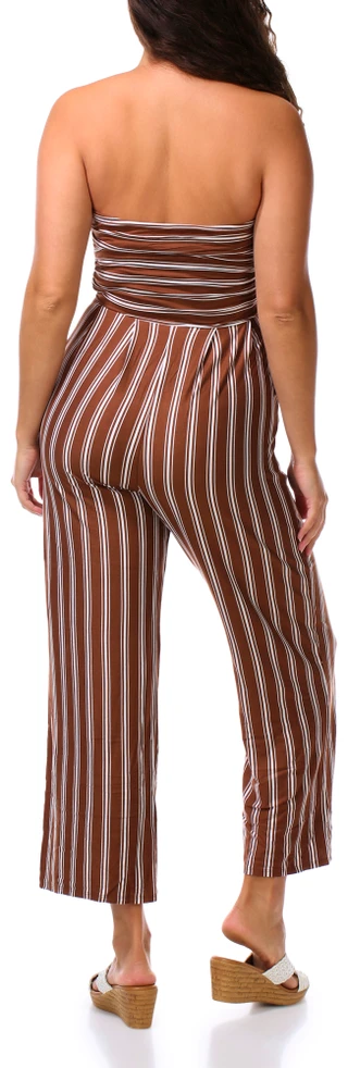 Thumbnail 2: Heart & Hips Juniors Sleeveless Tube Palazzo Jumpsuit w/ Pockets  