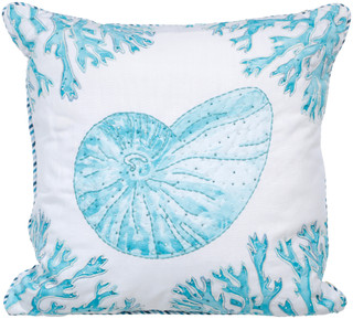 Thumbnail 1: MG MONOGRAM 20x20 Seaside Shell Decorative Pillow 