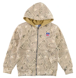Thumbnail 1: NFL Boys Long Sleeve Fleece NFL Realtree Camo Full Zip Hoodie  