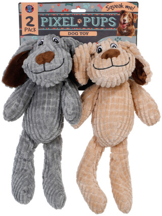 Thumbnail 1: Bow Wow Pet 2 Pk Pixel Pups Dog Toys  