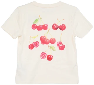 Thumbnail 2: Abercrombie & Fitch Girls' Cherry Graphic Short Sleeve T-Shirt - Jet Stream 
