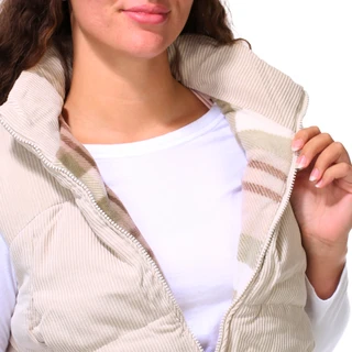 Thumbnail 2: Cisono Juniors Sleeveless Corduroy Plaid Lined Vest   