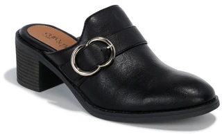 Thumbnail 1: EUROSOFT Women's Holly Buckled Heeled Mule Clogs 