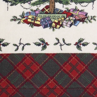 Thumbnail 2: Spode 3 Pk Christmas Tree Tartan Kitchen Towels 