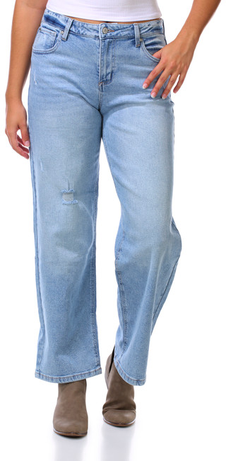 Thumbnail 1: Celebrity Pink Juniors Low Rise Baggy Distressed Jeans 