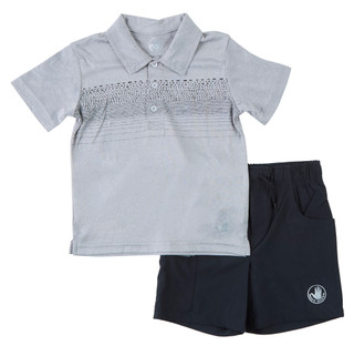 Thumbnail 1: Body Glove Toddler Boys' 2-Piece Short Sleeve Polo & Stretch Shorts Set 