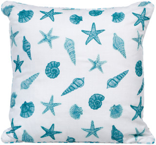 Thumbnail 1: MG MONOGRAM 20x20 Coastal Seashell Decorative Pillow 