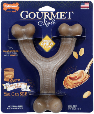 Thumbnail 1: Nylabone Gourmet Style Wishbone For Dogs 