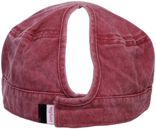 Thumbnail 2: PONYFLO Women's Washed Cotton Ponytail Cap 