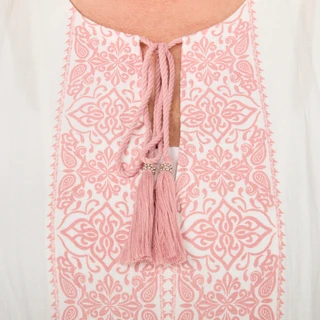 Thumbnail 2: Vince Camuto Women's Plus 3/4 Sleeve Peasant Drawstring Keyhole Top  