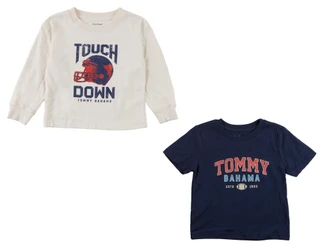 Thumbnail 1: TOMMY BAHAMA 2 Pk Long Sleeve & Short Sleeve Football Tees 