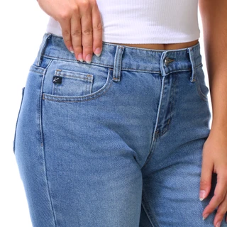 Thumbnail 3: KanCan Juniors Mid Rise Destressed Hem Cropped Flare Jeans 