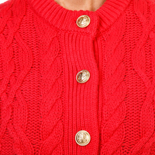 Thumbnail 2: Southern Tide Women's Long Sleeve Cable Knit Cardigan 