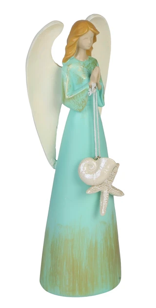 Thumbnail 1: Magical Season 12 in Coastal Christmas Angel with Shell  Ornament Decor 