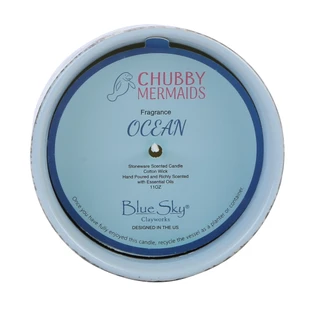 Thumbnail 2: Chubby Mermaids 2 Pk Ocean & Pond Candles in Gift Box 