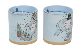 Thumbnail 1: Chubby Mermaids 2 Pk Ocean & Pond Candles in Gift Box 