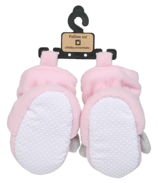 Thumbnail 2: Baby Essentials Baby Girls Cozy Puppy Booties 