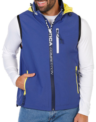 Thumbnail 1: Nautica Men's Water Resistant Hooded Vest  