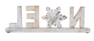 Thumbnail 2: Total Home Ltd. 19 in Wood Bead Noel Christmas Accent 