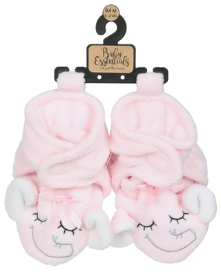 Thumbnail 1: Baby Essentials Baby Girls Cozy Elephant Booties 