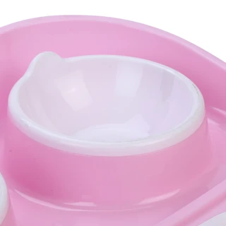 Thumbnail 2: Brooklyn Pet Gear Double-Diner w/ Splash Guard For Pets 
