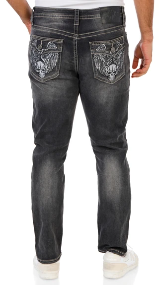 Thumbnail 1: F&R Denim  Men's Washed Skinny Jeans  