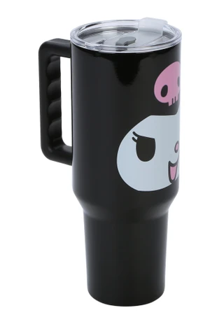 Thumbnail 1: Hello Kitty Extra Large Kuromi Stainless Steel Tumbler with Straw 